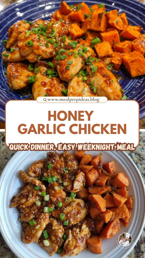 Honey Garlic Chicken and Sweet Potato