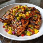 Honey Lime Chicken with Mango Salsa