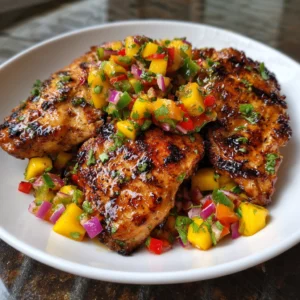 Honey Lime Chicken with Mango Salsa