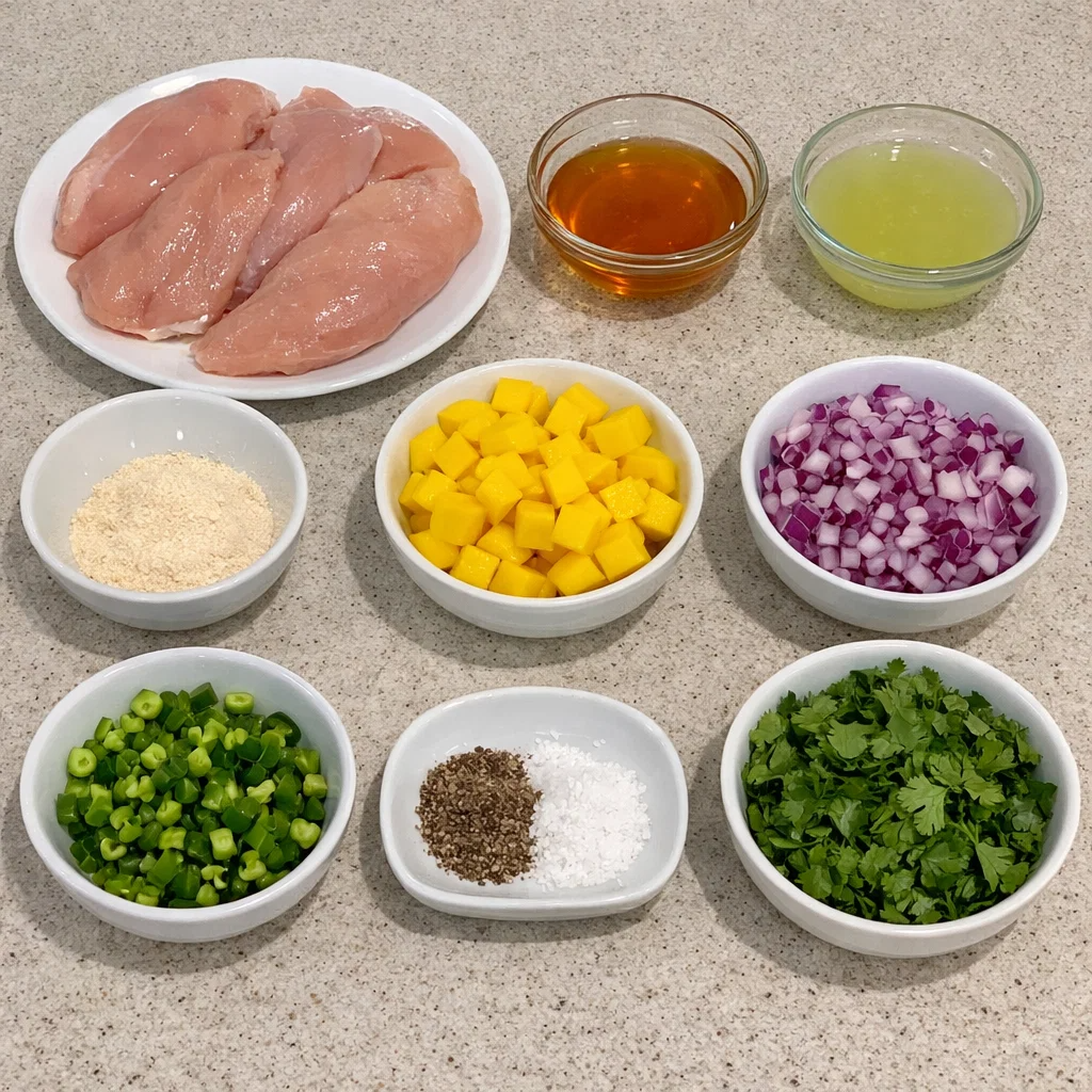 Honey Lime Chicken with Mango Salsa