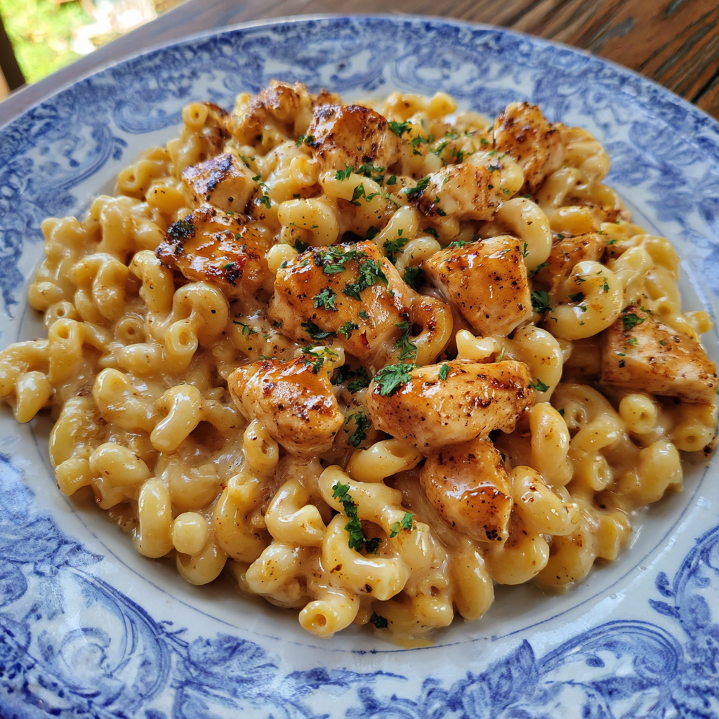 Honey Pepper Chicken Mac and Cheese