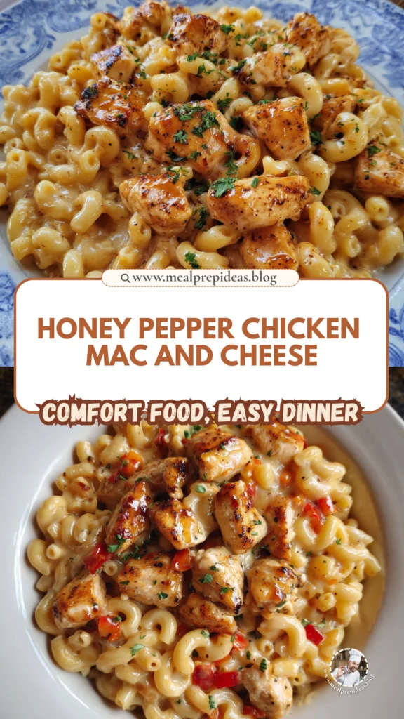 Honey Pepper Chicken Mac and Cheese