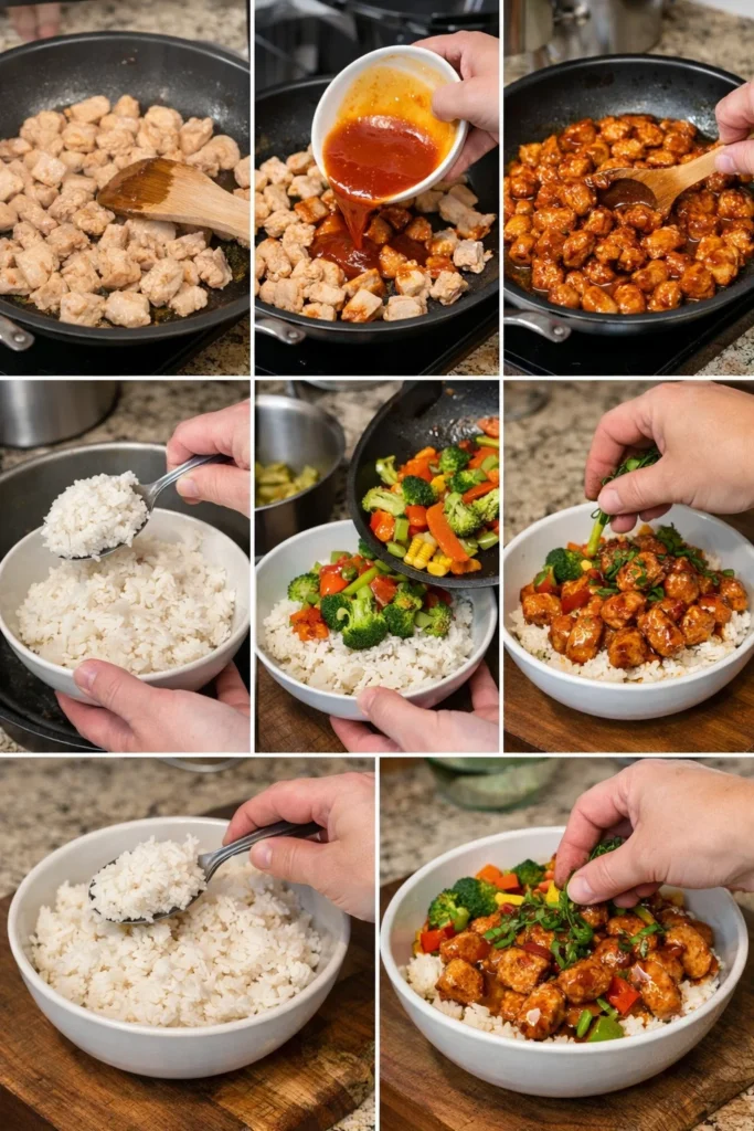 Hot Honey Chicken Bowls