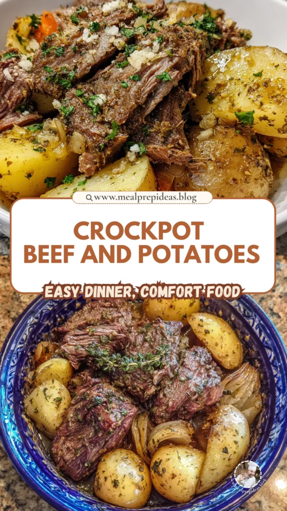 Italian Crockpot Beef and Potatoes
