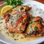 Lemon Garlic Butter Chicken Thighs