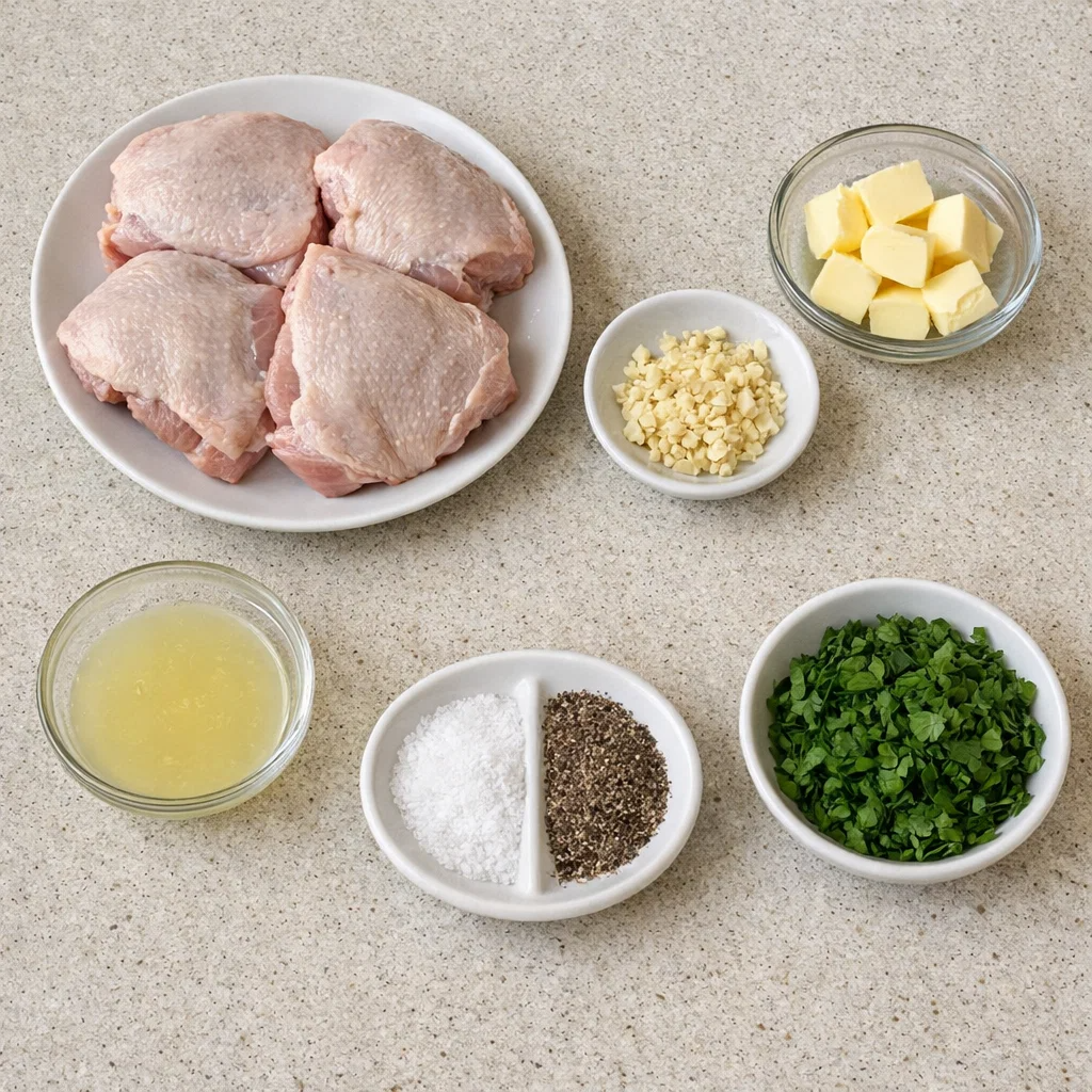 Lemon Garlic Butter Chicken Thighs