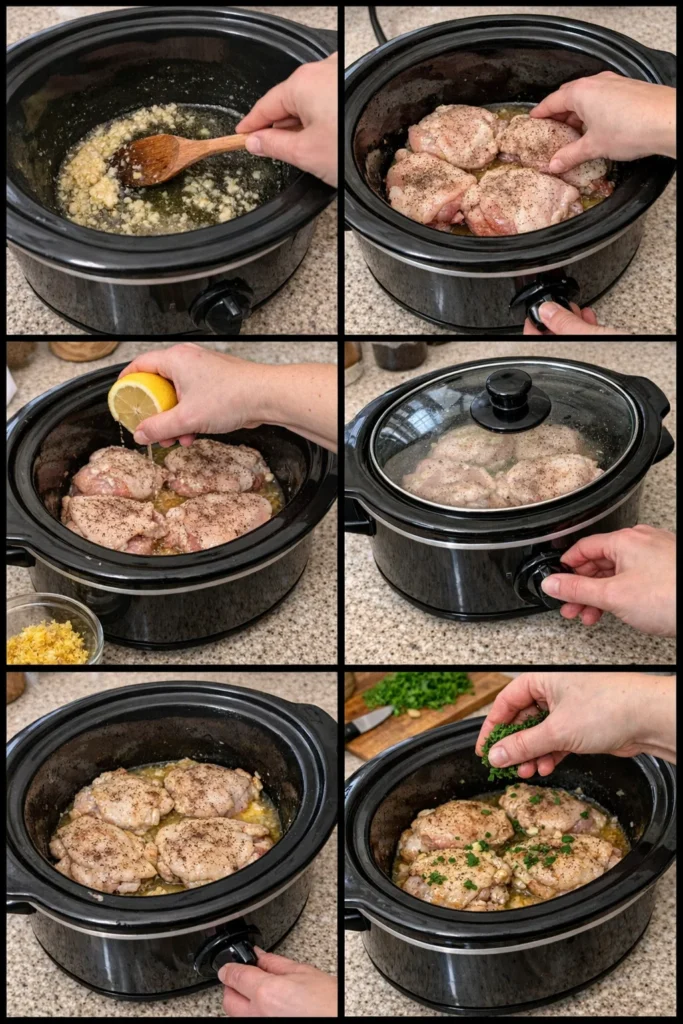 Lemon Garlic Butter Chicken Thighs