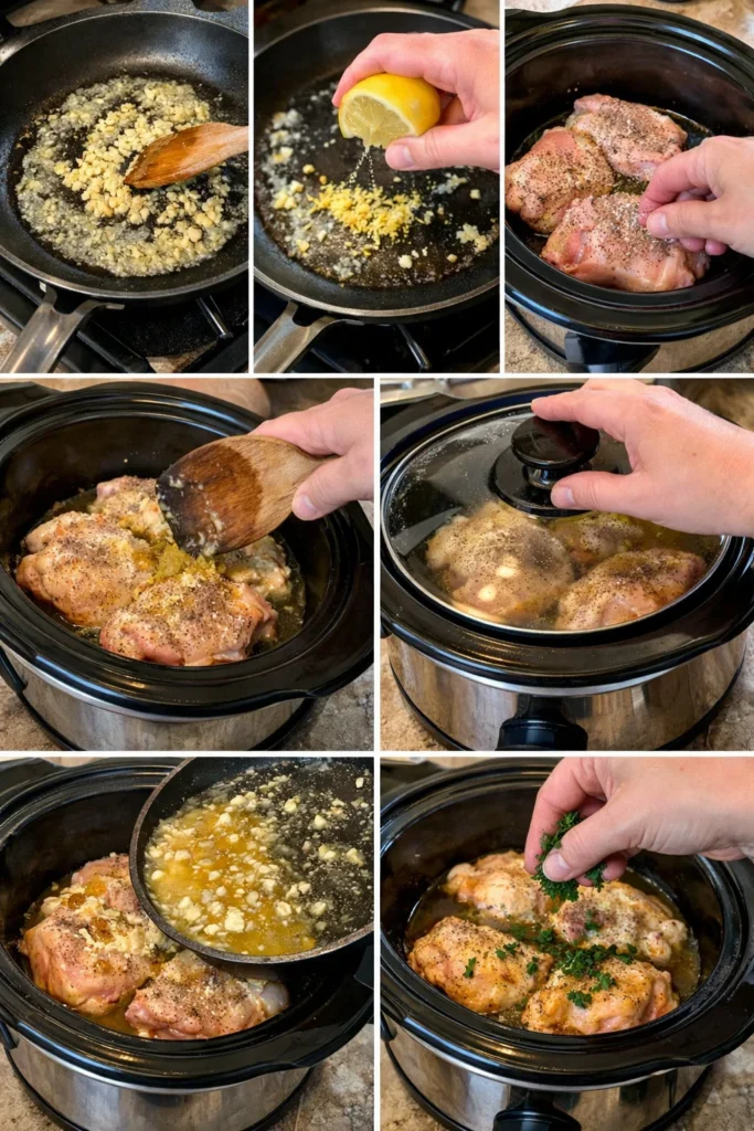 Lemon Garlic Butter Chicken Thighs