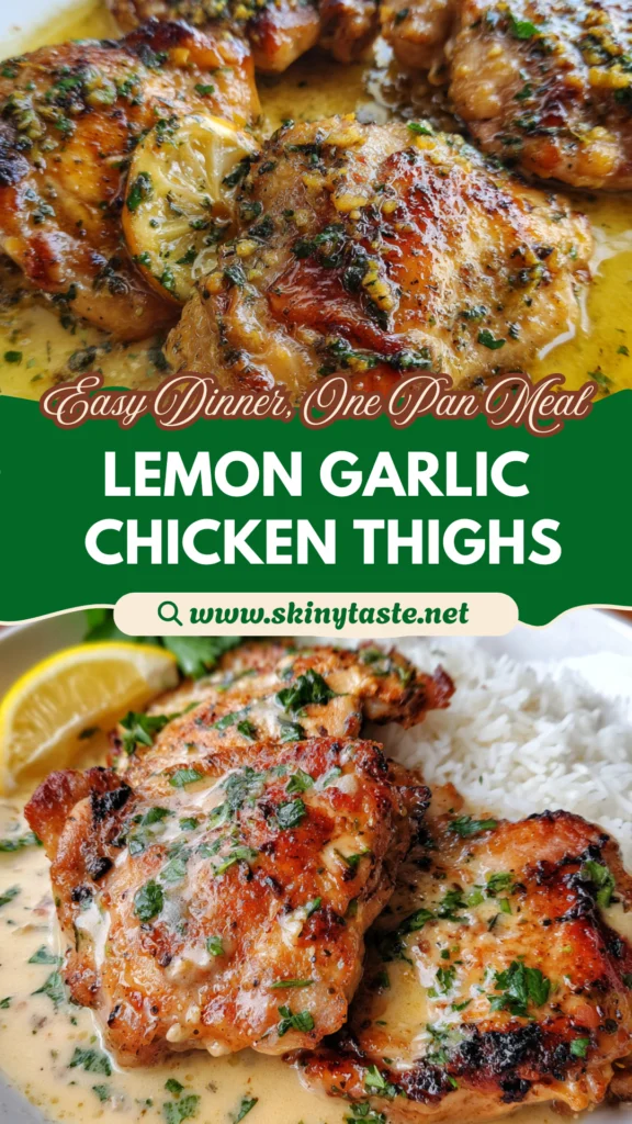 Lemon Garlic Butter Chicken Thighs