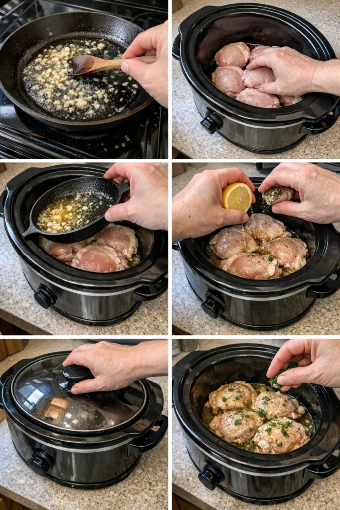 Lemon Garlic Chicken Thighs