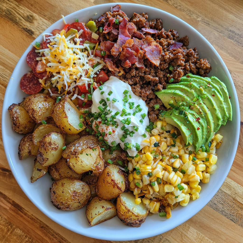 Loaded Potato Taco Bowl