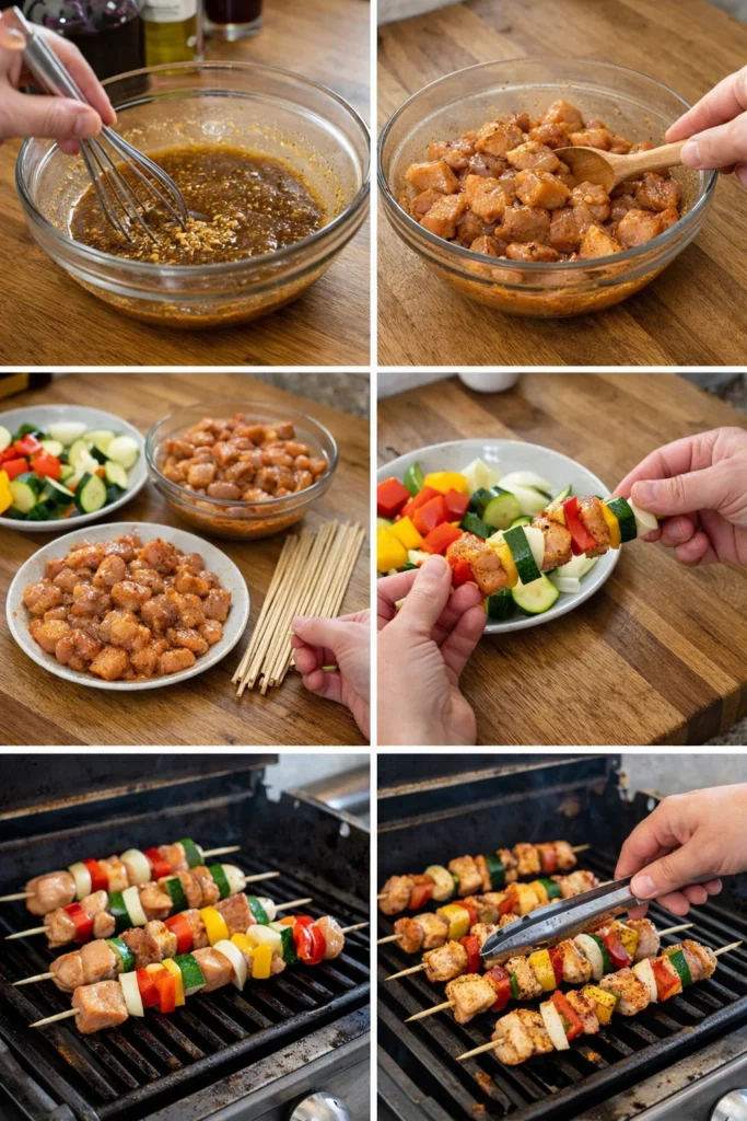Marinated Chicken Skewers