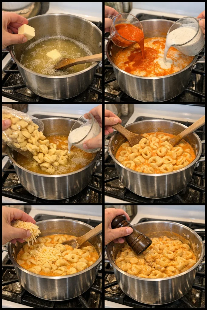 One Pot Buffalo Tortellini