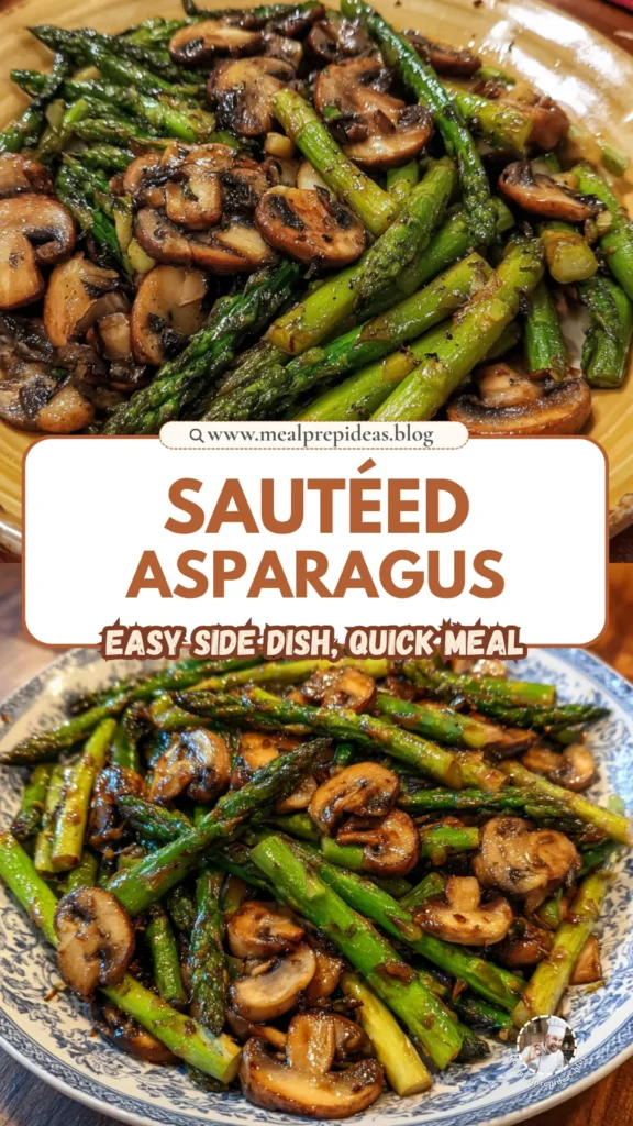 Sautéed Asparagus & Mushrooms