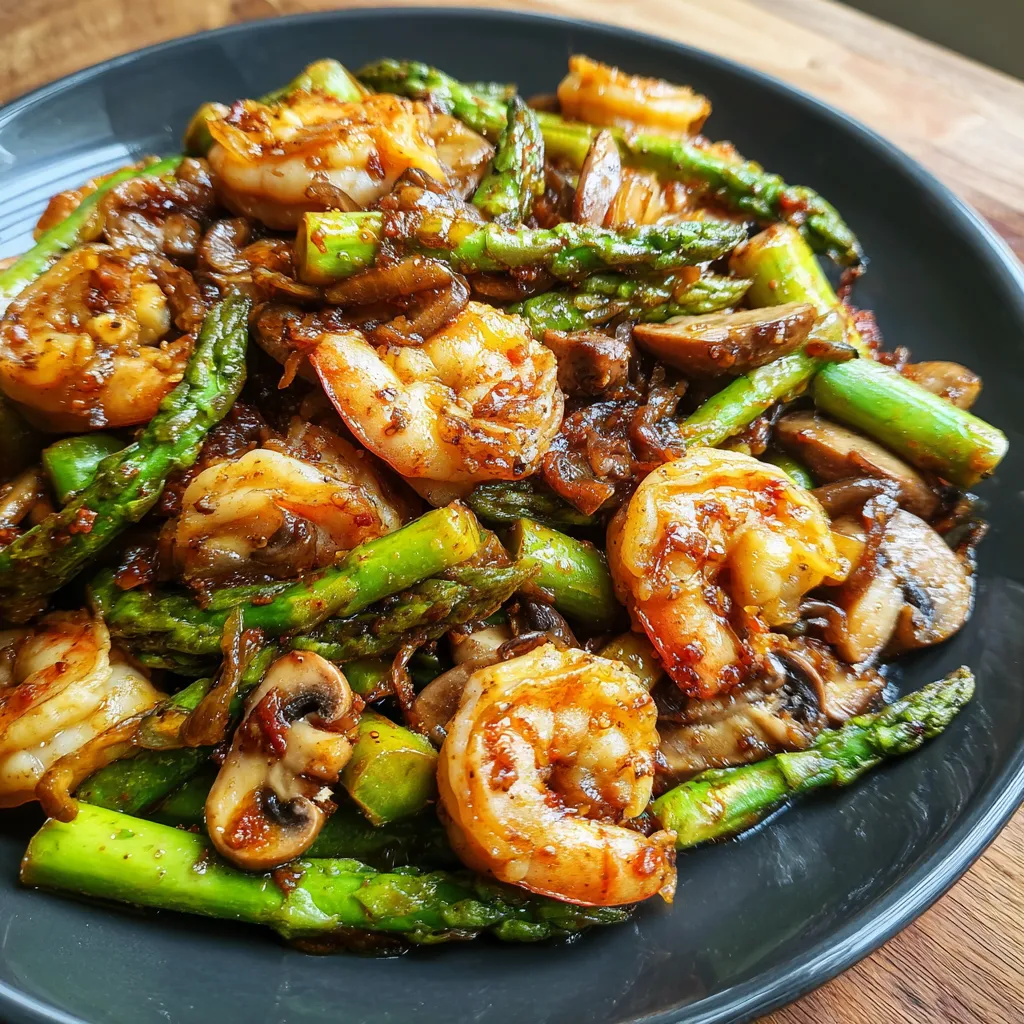 Shrimp and Asparagus Stir-Fry