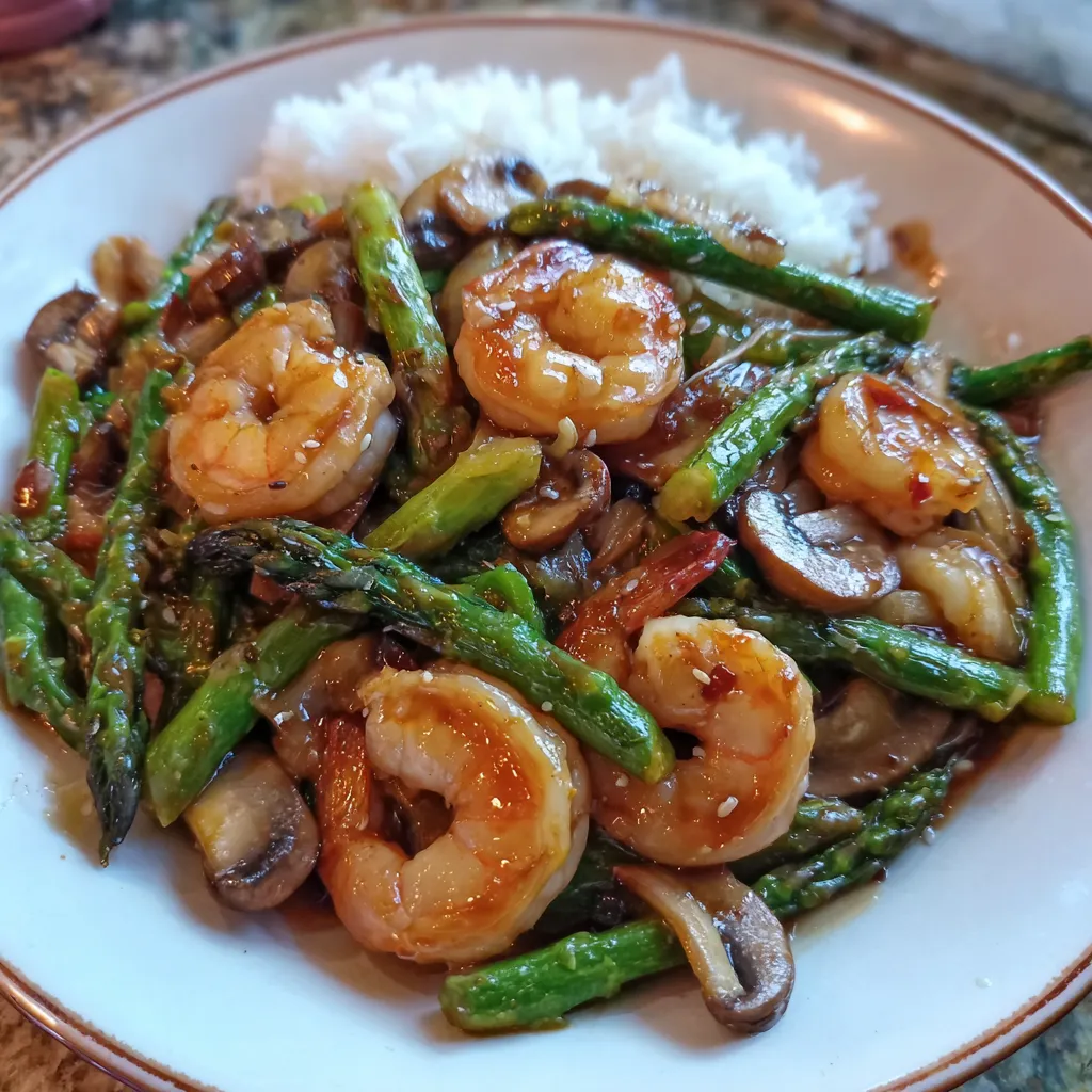 Shrimp and Asparagus Stir-Fry