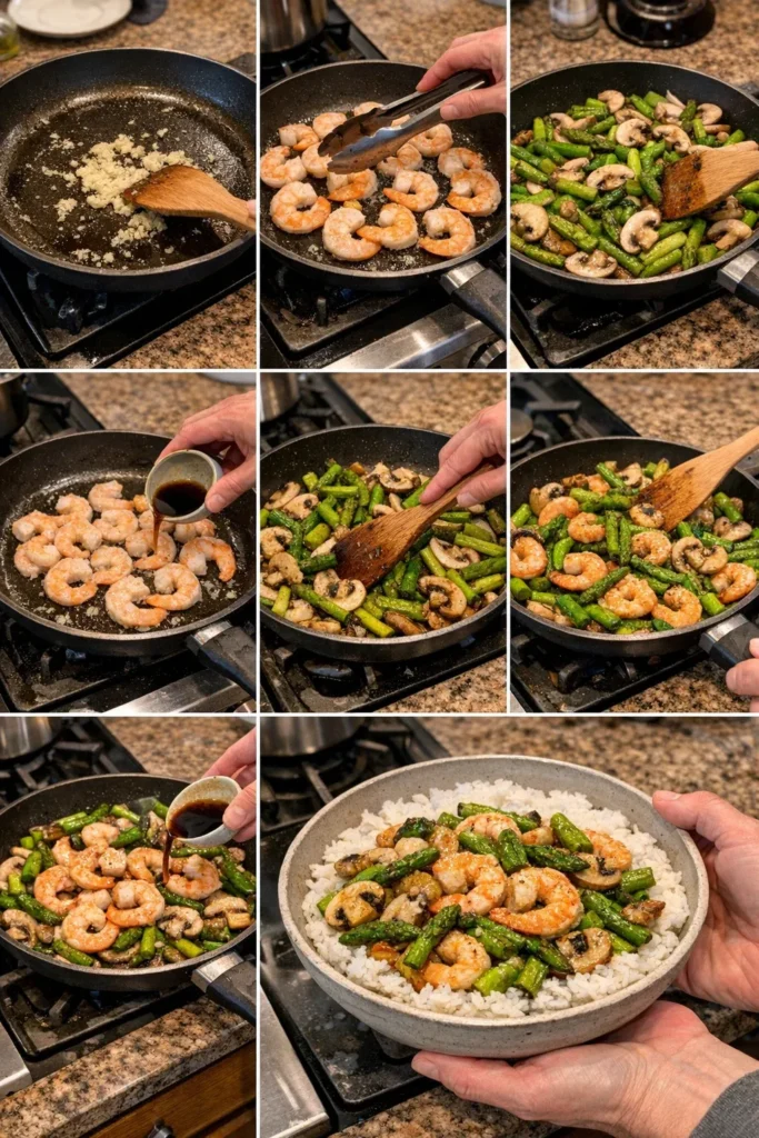 Shrimp and Asparagus Stir-Fry