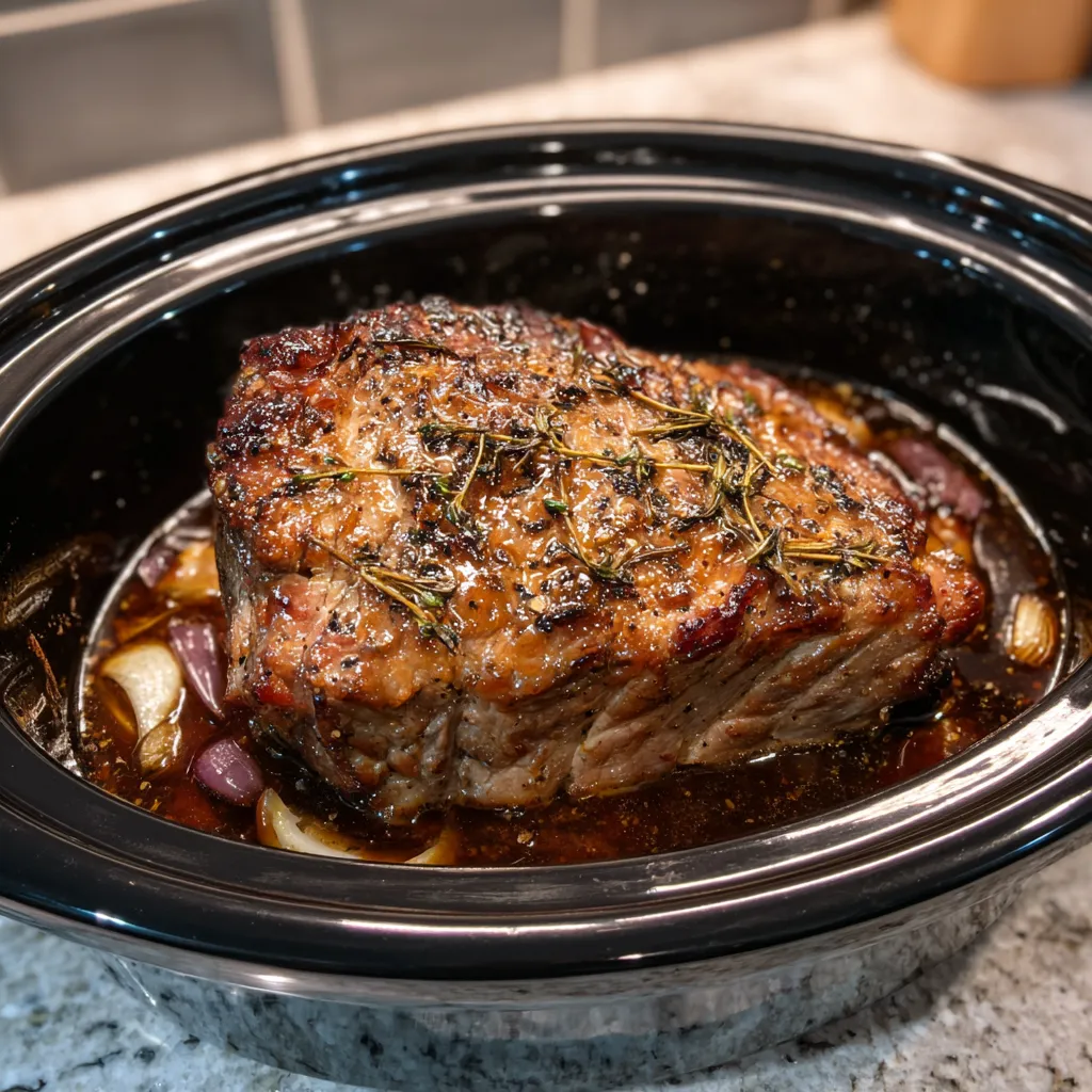Slow Cooker Beef Breast
