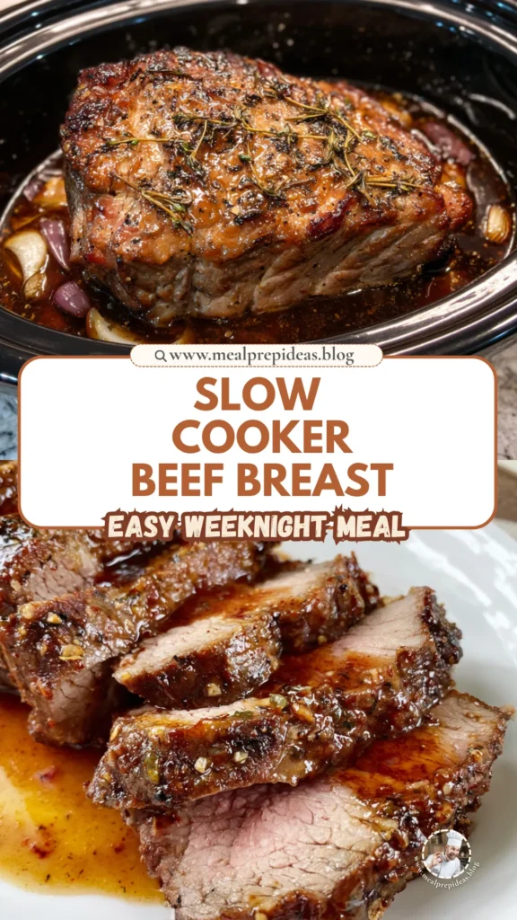 Slow Cooker Beef Breast