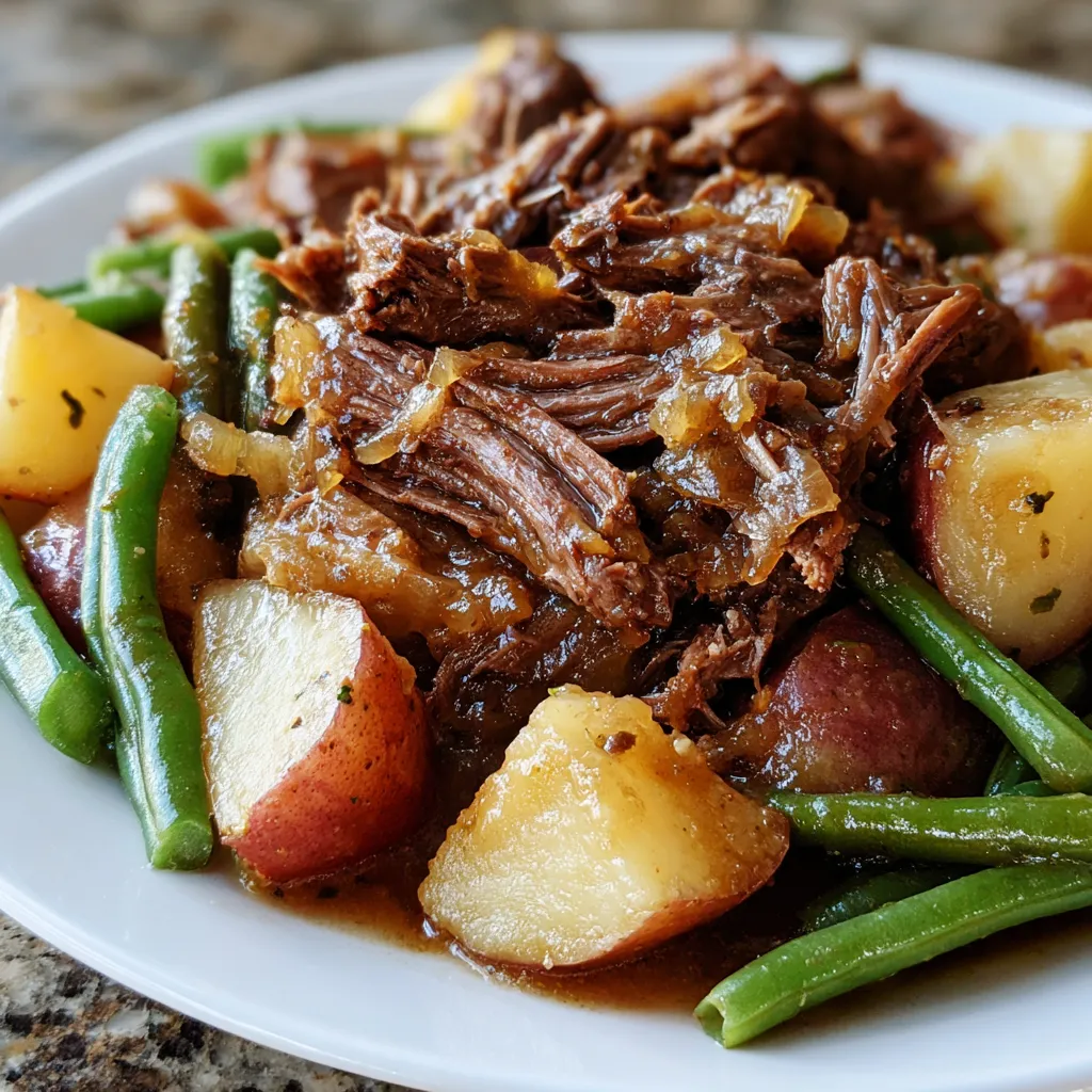 Slow Cooker Beef & Potatoes