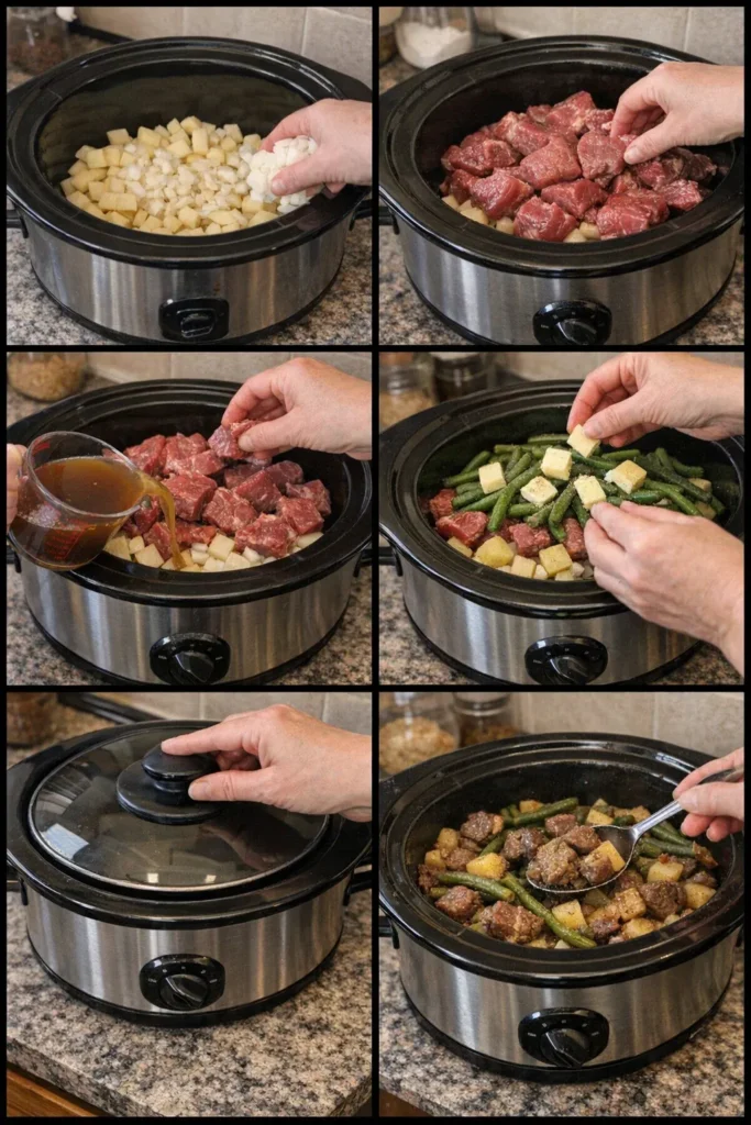 Slow Cooker Beef & Potatoes