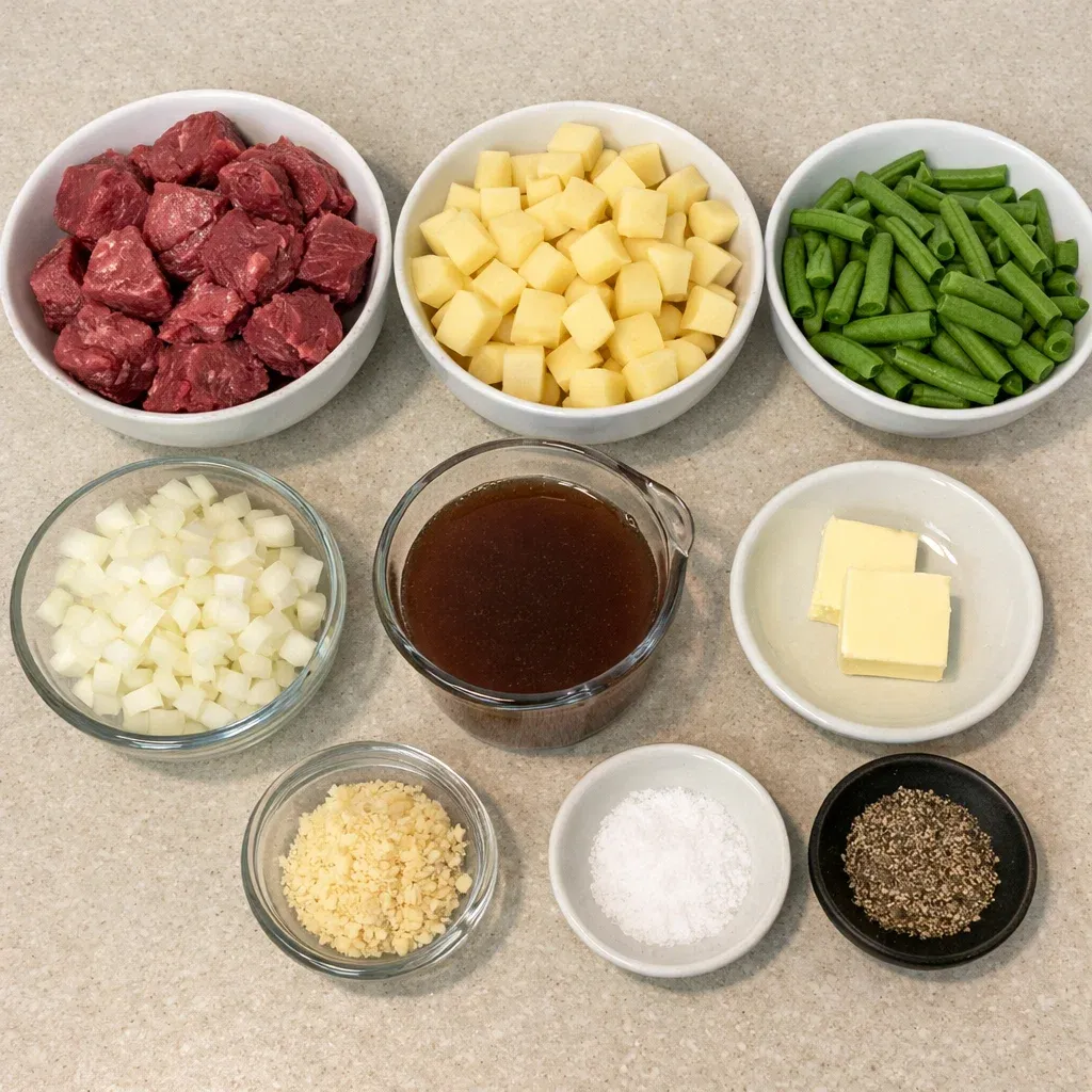 Slow Cooker Beef & Potatoes