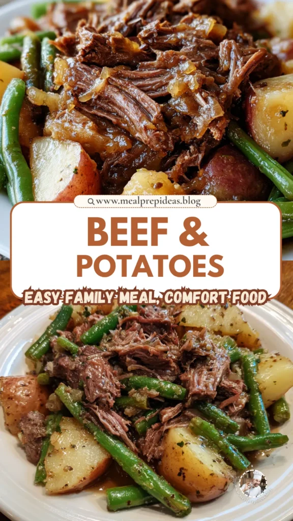 Slow Cooker Beef & Potatoes