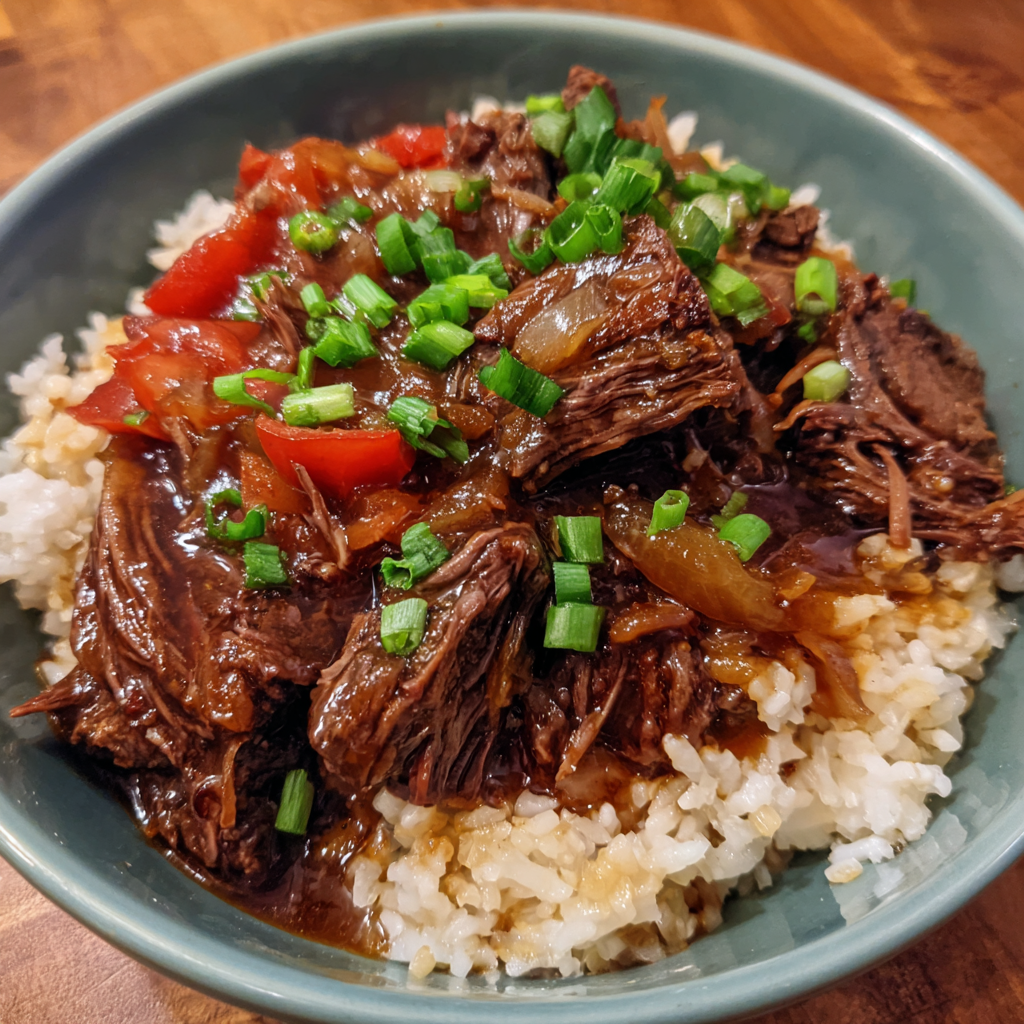 Slow Cooker Brown Sugar Balsamic Beef