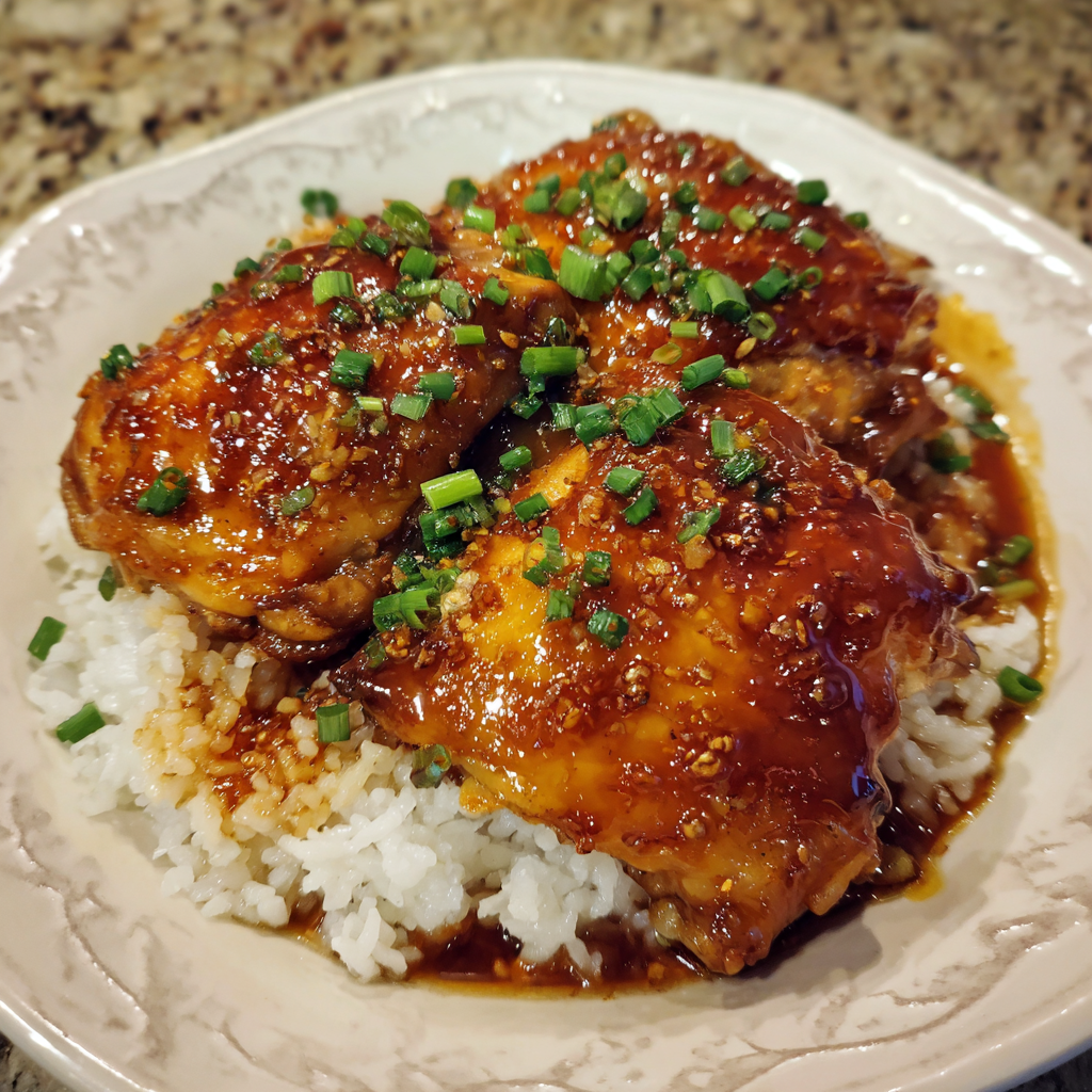 Slow Cooker Brown Sugar Garlic Chicken