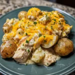 Slow Cooker Cheesy Ranch Chicken & Potatoes