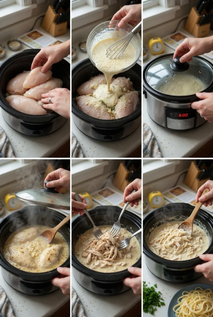 Slow Cooker Chicken Alfredo