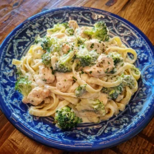 Slow Cooker Chicken Alfredo with Broccoli