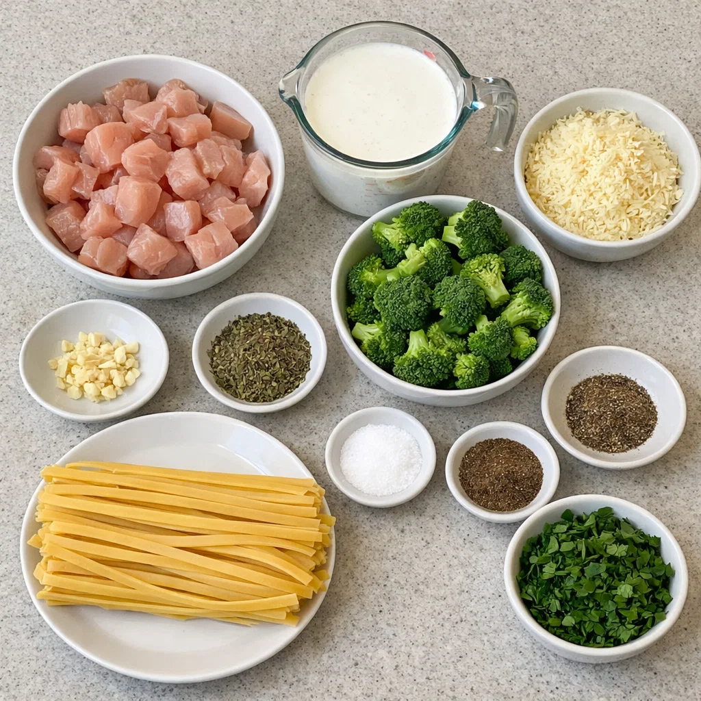 Slow Cooker Chicken Alfredo with Broccoli
