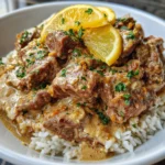 Slow Cooker Creamy Lemon Beef