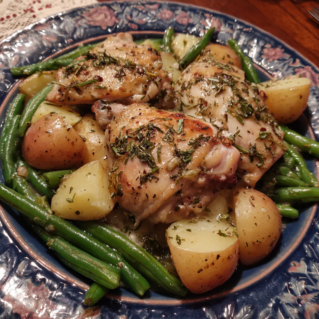Slow Cooker Garlic Herb Chicken