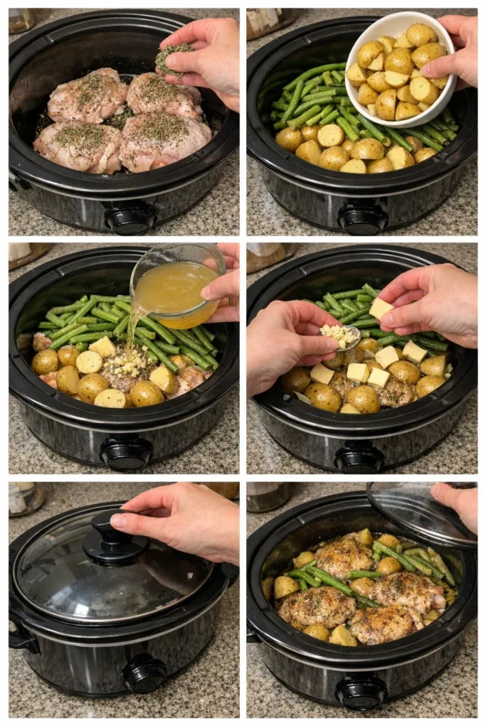 Slow Cooker Garlic Herb Chicken