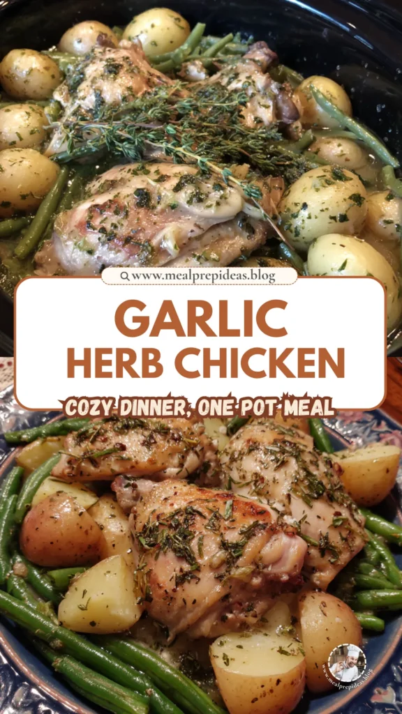 Slow Cooker Garlic Herb Chicken