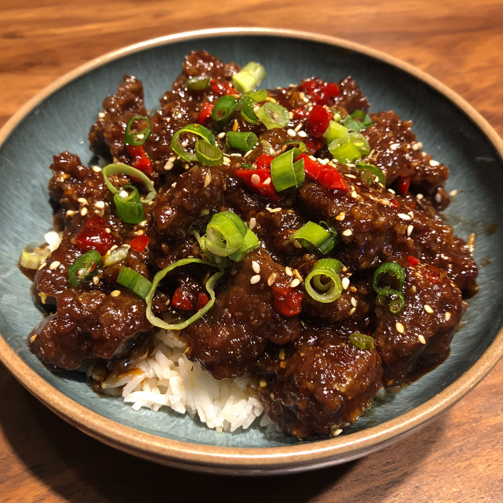 Slow Cooker General Tso's Beef