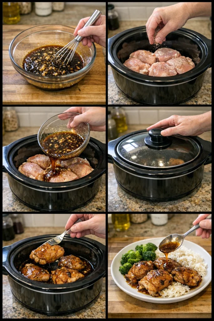 Slow Cooker Honey Garlic Chicken