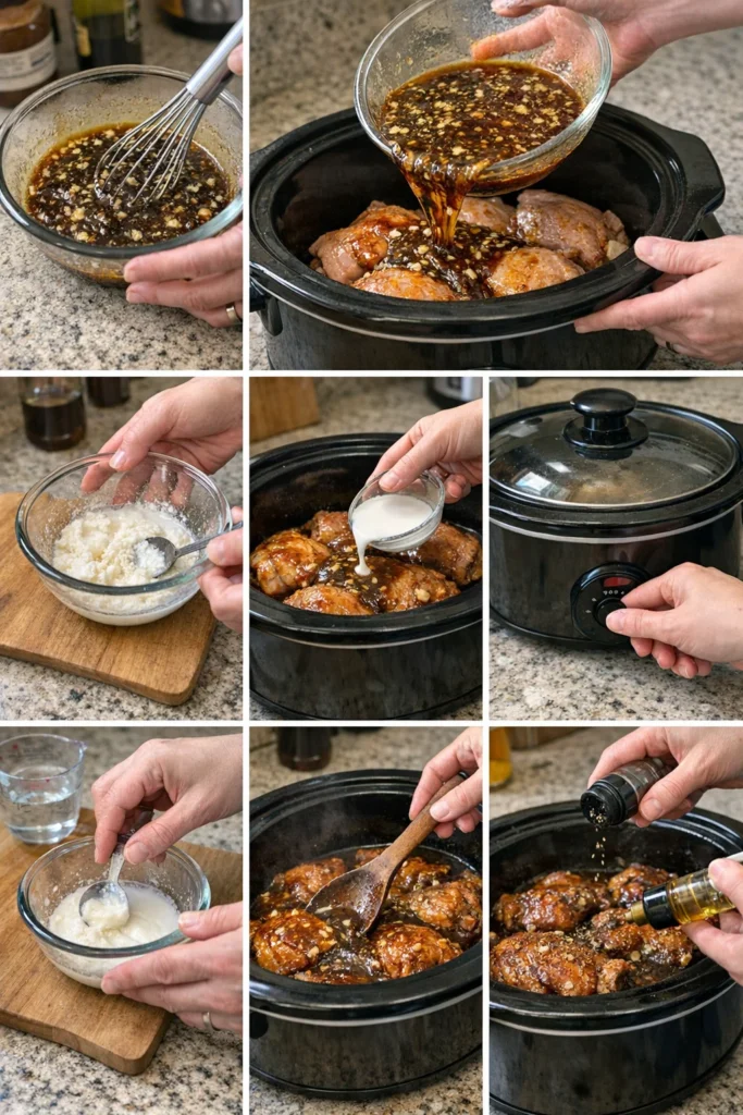Slow Cooker Honey Garlic Chicken