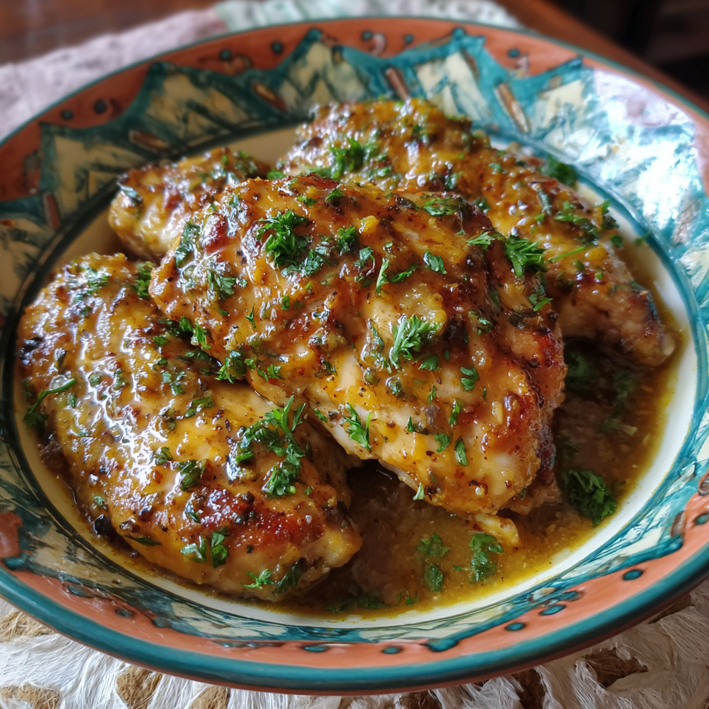 Slow Cooker Honey Mustard Chicken