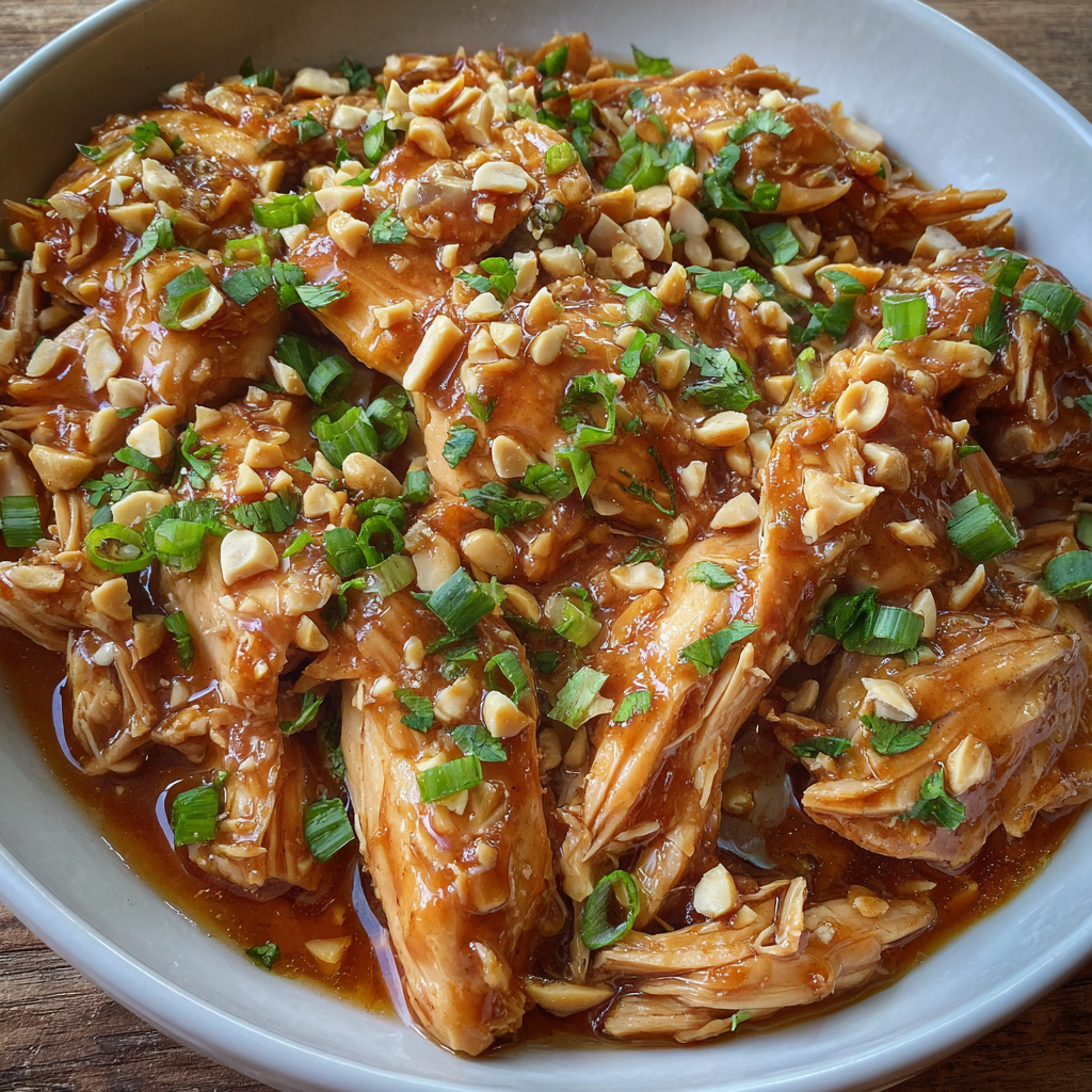 Slow Cooker Peanut Chicken