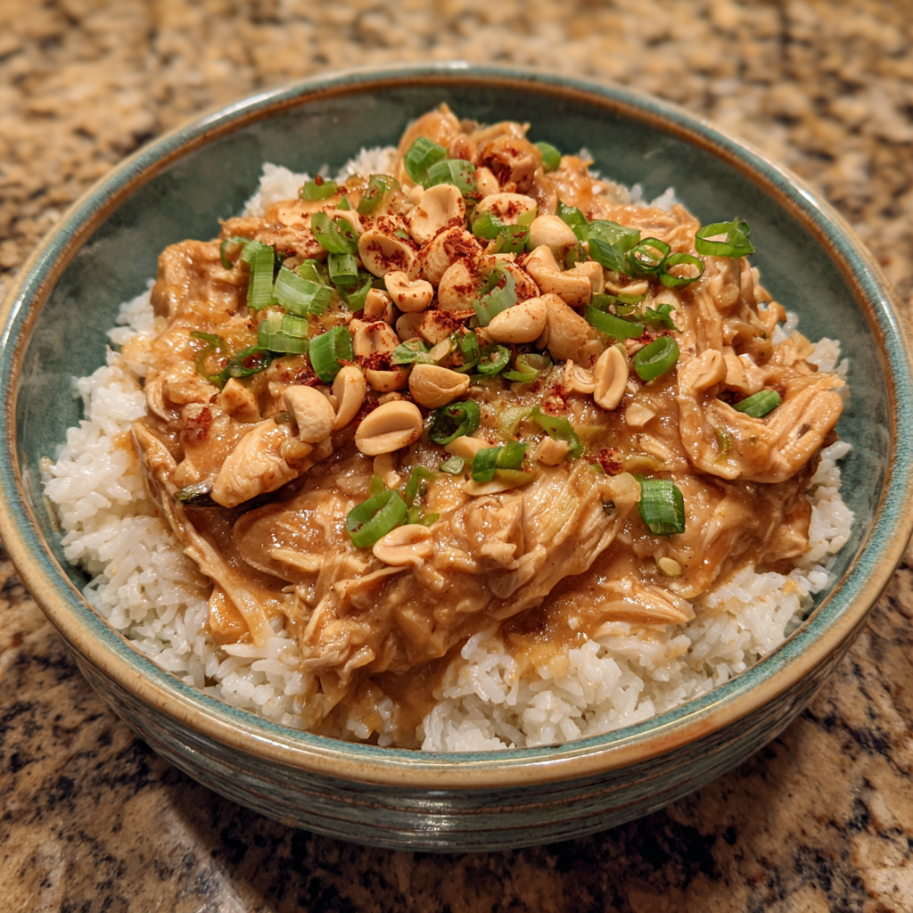 Slow Cooker Peanut Chicken