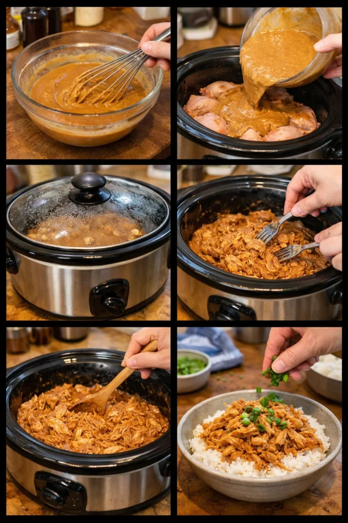 Slow Cooker Peanut Chicken