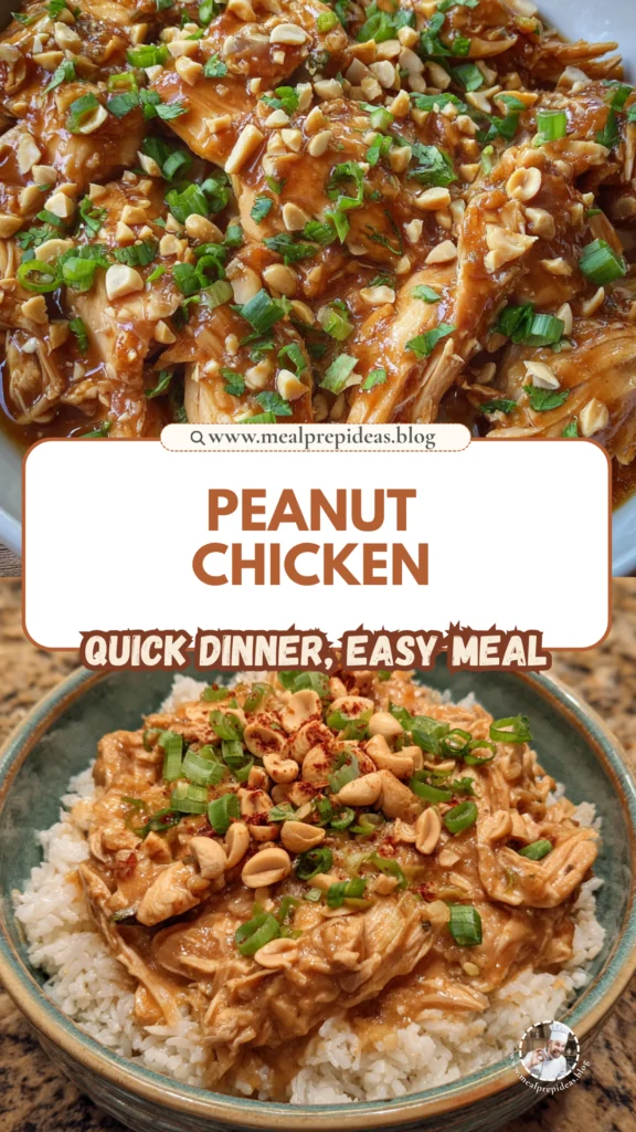 Slow Cooker Peanut Chicken
