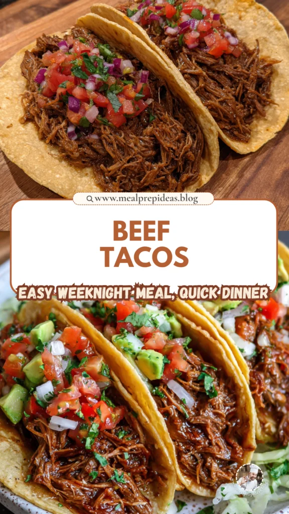 Slow Cooker Shredded Beef Tacos