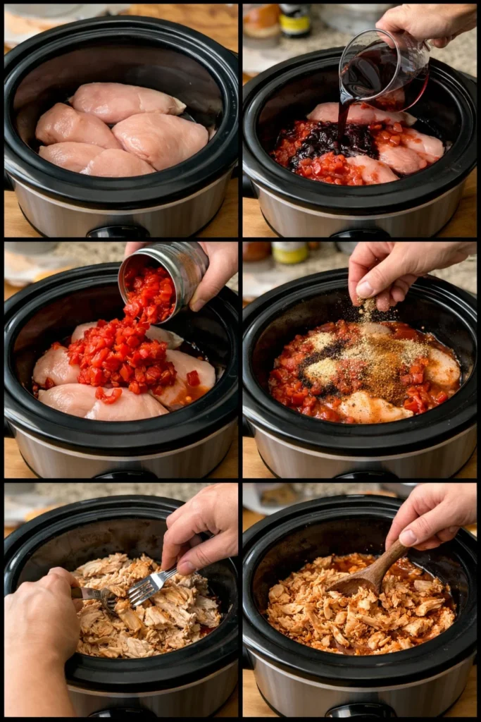 Slow Cooker Shredded Chicken