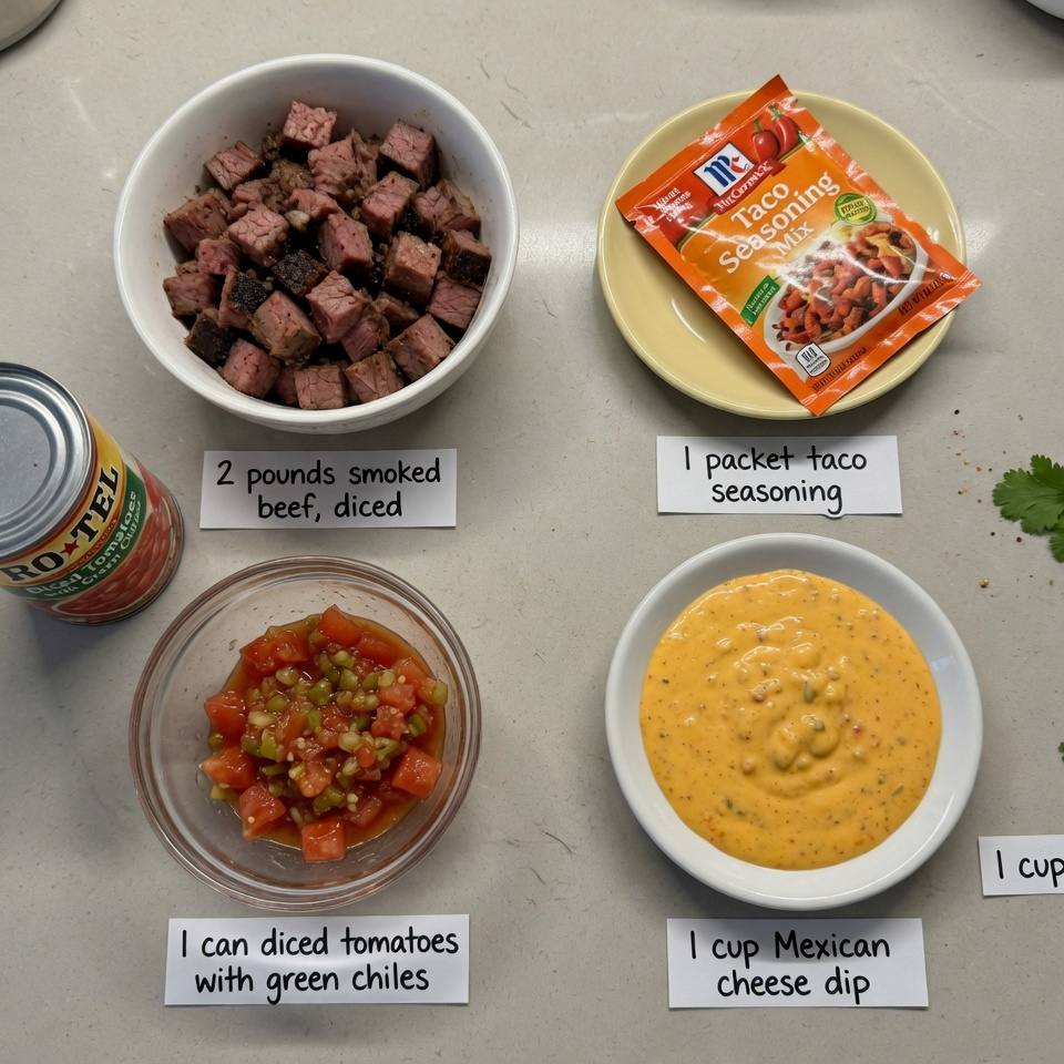 Slow Cooker Smoked Beef Tacos