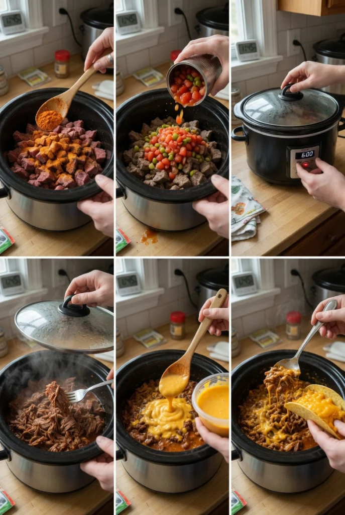 Slow Cooker Smoked Beef Tacos