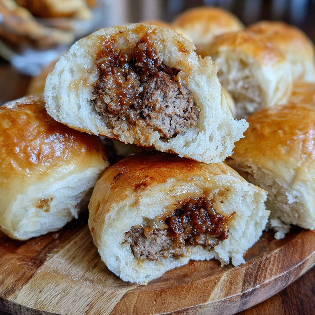 Smoked Beef Bread Rolls